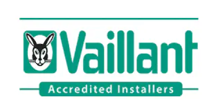 Vaillant accredited installer mark displayed by NW Heating Services